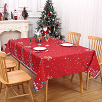 Tovaglia Garvee rossa bianca rettangolare 54x70 in poliestere impermeabile antimacchia per cucina, feste, campeggio