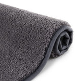 Tappetino da bagno in microfibra di qualità alberghiera GARVEE, antiscivolo, grigio scuro, 40x60 cm - Grigio scuro