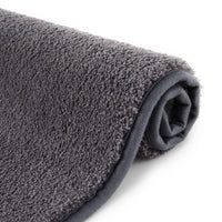 Tappetini da bagno antiscivolo GARVEE, tappetini da bagno antiscivolo, lavabili in lavatrice, morbidi tappetini da bagno in microfibra, grigio scuro, 50x80 cm