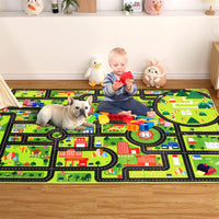 Garvee Tappeto Gioco Bambini Extra Large 140x200 Antiscivolo Morbido Velluto Educativo Colorato Per Camera E Sala Giochi