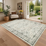 Garvee Tappeto Pieghevole Lavabile 350g Imitazione Cashmere Beige Design Boho 120x170cm Per Balcone E Soggiorno - Beige