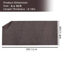Tappetino antiscivolo per pavimenti per barche Garvee, 1,8x5,5 m, grigio, per esterni, per barche, yacht, SUP, kayak e camper.