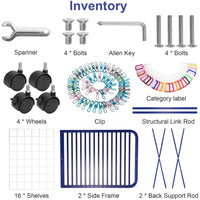 Stendibiancheria GARVEE Art con 16 scomparti, supporto mobile per asciugatura, solida struttura in metallo, rivestimento durevole, stendibiancheria per quadri e carrello per asciugatura quadri per dipinti, disegni e altro ancora.