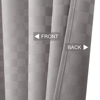 Tenda da doccia Garvee Waffle Plaid, poliestere pesante, 72x72 pollici, grigio, arredo bagno di qualità alberghiera