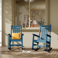 Sedie a dondolo Garvee HDPE resistenti alle intemperie per patio, comode sedie a dondolo di grandi dimensioni, acciaio inossidabile 304 antiruggine, capacità di carico di 350 libbre, giardino e veranda, nero