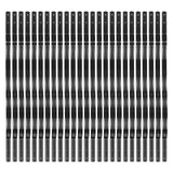 Balaustre per terrazze GARVEE, confezione da 50 balaustre in alluminio per terrazze, balaustre ad arco ondulato da 32,25"x1" con viti, balaustre per terrazze per scale, ringhiere per terrazze e scale, nero opaco