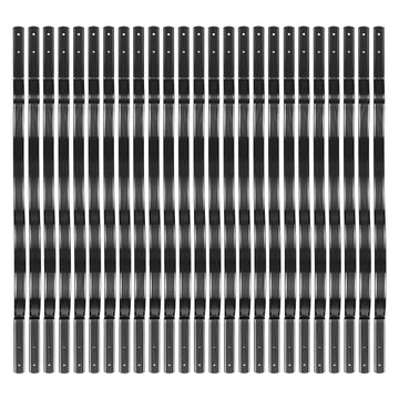 Balaustre per terrazze GARVEE, confezione da 50 balaustre in alluminio per terrazze, balaustre ad arco ondulato da 32,25"x1" con viti, balaustre per terrazze per scale, ringhiere per terrazze e scale, nero opaco
