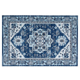 Garvee Tappeto Runner Floreale Antiscivolo Lavabile per Soggiorno Cucina Camera 80x150cm Navy Germania
