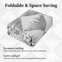 Tappeto lavabile Garvee per soggiorno, 80x150 cm, grigio, antiscivolo, facile da pulire, pelo corto, moderno, adatto per camera da letto, sala da pranzo, cameretta dei bambini