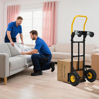 Carrello a Mano Garvee Pieghevole per Impieghi Gravosi - Struttura Robusta in Acciaio per Festa del Papà, Trasporto Versatile