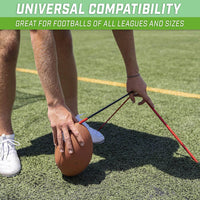 Supporto in metallo per calci da calcio Garvee Football Kicking Tee per allenamento e calci da porta, regolabile, robusto, per tutte le misure di calcio, per esterni e interni