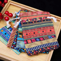 Garvee Set di 5 tessuti in cotone stampato con motivo etnico per patchwork fai da te e cucito, 25x20 cm, versatili, morbidi e traspiranti