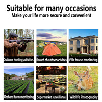 Garvee Wildlife Camera 32MP 1080P WiFi IP66 Impermeabile Wildlife Camera per Caccia all'aperto Visione Notturna Nero