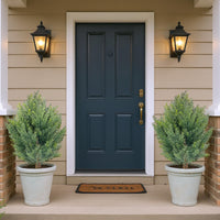 Garvee, set di alberi artificiali in cipresso da 30", resistenti ai raggi UV, tutte le intemperie, con picchetto, facili da pulire, per decorazioni da giardino interne ed esterne, verde