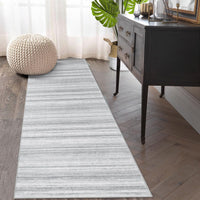 Tappeto Garvee Runner 80 x 150 cm Grigio Antiscivolo Lavabile Per Corridoio Cucina Soggiorno Camera da Letto