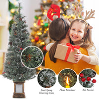 Albero di Natale artificiale Garvee con luci 140 cm 108 LED per casa e ufficio