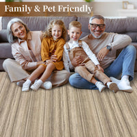 Tappeto per soggiorno Garvee 160x230cm a pelo corto marrone moderno antiscivolo lavabile per camera da letto sala da pranzo