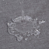 Garvee Hotel Luxus Leinenoptik Duschvorhang 240GSM Schweres Gewebe Wasserabweisend Polyester Grau 220x200 cm Für Badezimmer