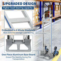 Carrello Trasporto Scale Alluminio Garvee 600 libbre 2 in 1 | Ideale per Festa del Papà, Maniglie Ergonomiche e Ruote TPR