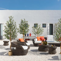 Albero di ulivo artificiale Garvee da 6 piedi con tronco realistico in PE e rami regolabili per la decorazione di casa e ufficio, nero, stabile