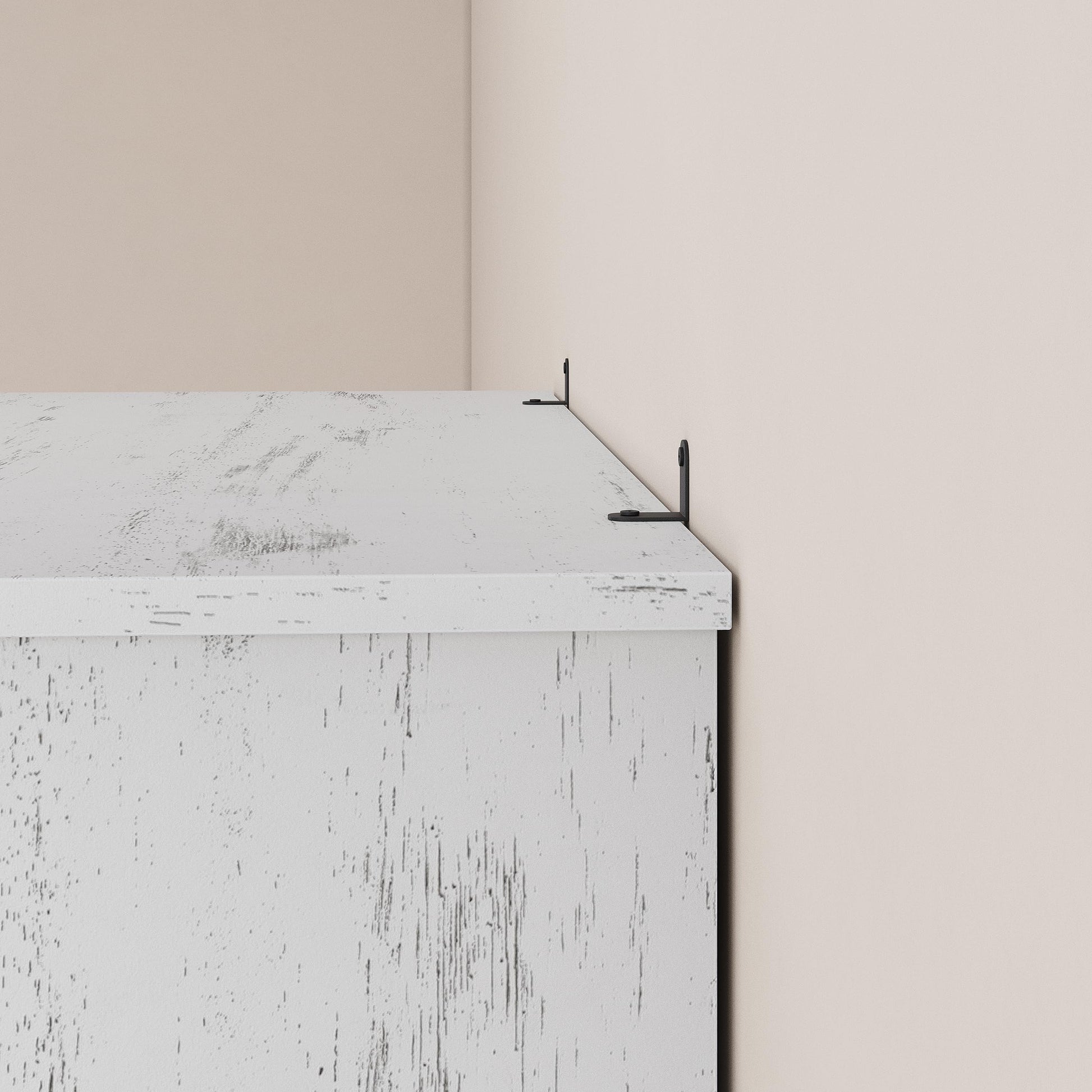 Libreria Garvee Triple Wide a 4 ripiani, grande scaffale aperto in legno, stile industriale, bianca, 67,4" H x 24,6" W x 12,8" D, soggiorno