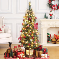 Albero di Natale artificiale Garvee con luci 140 cm 108 LED per casa e ufficio