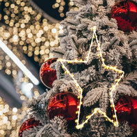 Garvee Star String Lights LED bianco caldo a batteria per camera da letto e giardino 31x33 cm