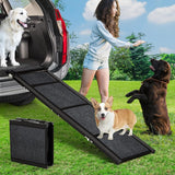 Rampa pieghevole per cani Garvee in lega di alluminio per SUV, furgoni, station wagon, fino a 120 kg, leggera e portatile 180.34 cm × 43.18 cm - Come mostrato