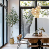 Albero di eucalipto artificiale Garvee da 4/5/6 piedi con tronchi in PE realistici, rami regolabili, materiale in seta ignifugo, vaso in PP stabile per ufficio e casa, verde - verde