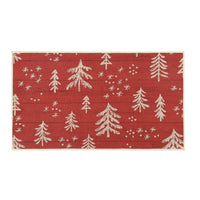 Garvee Zerbino Natalizio Antiscivolo Lavabile 40x60cm Tappeto Porta Interno Esterno Albero di Natale Verde