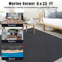 Pavimento per barche Garvee 1,8x7m Tappetino marino antiscivolo Tappeto per esterni Resistente alle intemperie Grigio