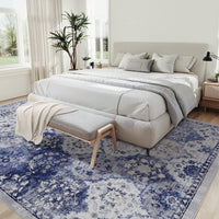 Tappeto grande per soggiorno Garvee, design vintage, lavabile, 200x290 cm, morbido poliestere, antiscivolo, pelo corto