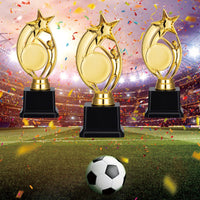 Trofeo Garvee Golden Star con adesivi fai da te per gare e feste, 8,5 pollici, oro