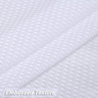 Tenda da doccia extra lunga Garvee in microfibra idrorepellente bianca 72x96 pollici per bagno