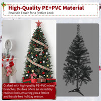 Albero di Natale Artificiale Garvee 210 cm PE/PVC con LED Risparmio Energetico per Grandi Stanze