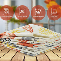 GARVEE Federe in piuma 45x45 cm, decorazione autunnale, in poliestere, con cerniera, set da 4 pezzi, soggiorno, camera da letto, Ringraziamento