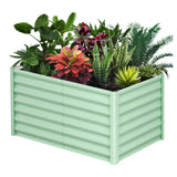 Aiuola rialzata Garvee, in metallo, 1,8x0,9x0,6 m, antiruggine, verniciata a polvere, verde, per ortaggi e fiori - Come mostrato