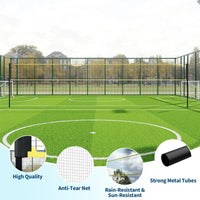 Garvee 32 piedi rete da pallavolo per esterni rete in PE resistente alle intemperie altezza regolabile autoportante portatile per giardino e spiaggia