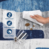 Tappeto moderno astratto per soggiorno Garvee 160x230 cm, a pelo corto, lavabile, antiscivolo, morbido, per camera da letto e ufficio