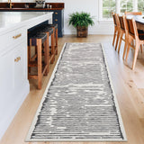Tappeto lavabile Garvee 80 x 150 cm a pelo corto antiscivolo nero per soggiorno camera da letto cucina corridoio