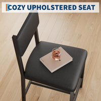 Set da pranzo Garvee per 4 persone con tavolo, seduta imbottite e panca, legno MDF, robusto, salvaspazio, facile da pulire, piccoli appartamenti