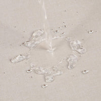 Tenda da doccia impermeabile in poliestere Garvee con ganci per bagni e vasche da bagno 72"x72" Beige