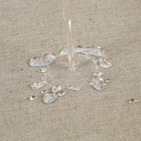 Tenda da doccia Garvee, impermeabile, in lino pesante, per hotel, di lusso, color tortora, 182,9 x 182,9 cm, con ganci, facile da installare.