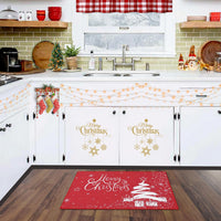 Garvee Zerbino Natalizio 40x60cm Antiscivolo Lavabile Imitazione Canapa Festivo Sicuro Bambini Animali Ingressi Terrazze
