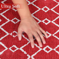 Tappeto natalizio Garvee, antiscivolo, lavabile, resistente alle macchie e all'acqua, per cucina, ingresso, camera da letto, lavanderia, poliestere, morbido