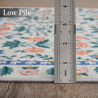 Tappeto Garvee Boho 160x230cm Nero Motivo Floreale Antiscivolo Pelo Corto Lavabile Soggiorno Sala Giochi