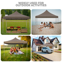 Padiglione pop-up Garvee 10x10 piedi con 4 pannelli laterali, impermeabile, protezione UV, portatile per giardino ed eventi, blu