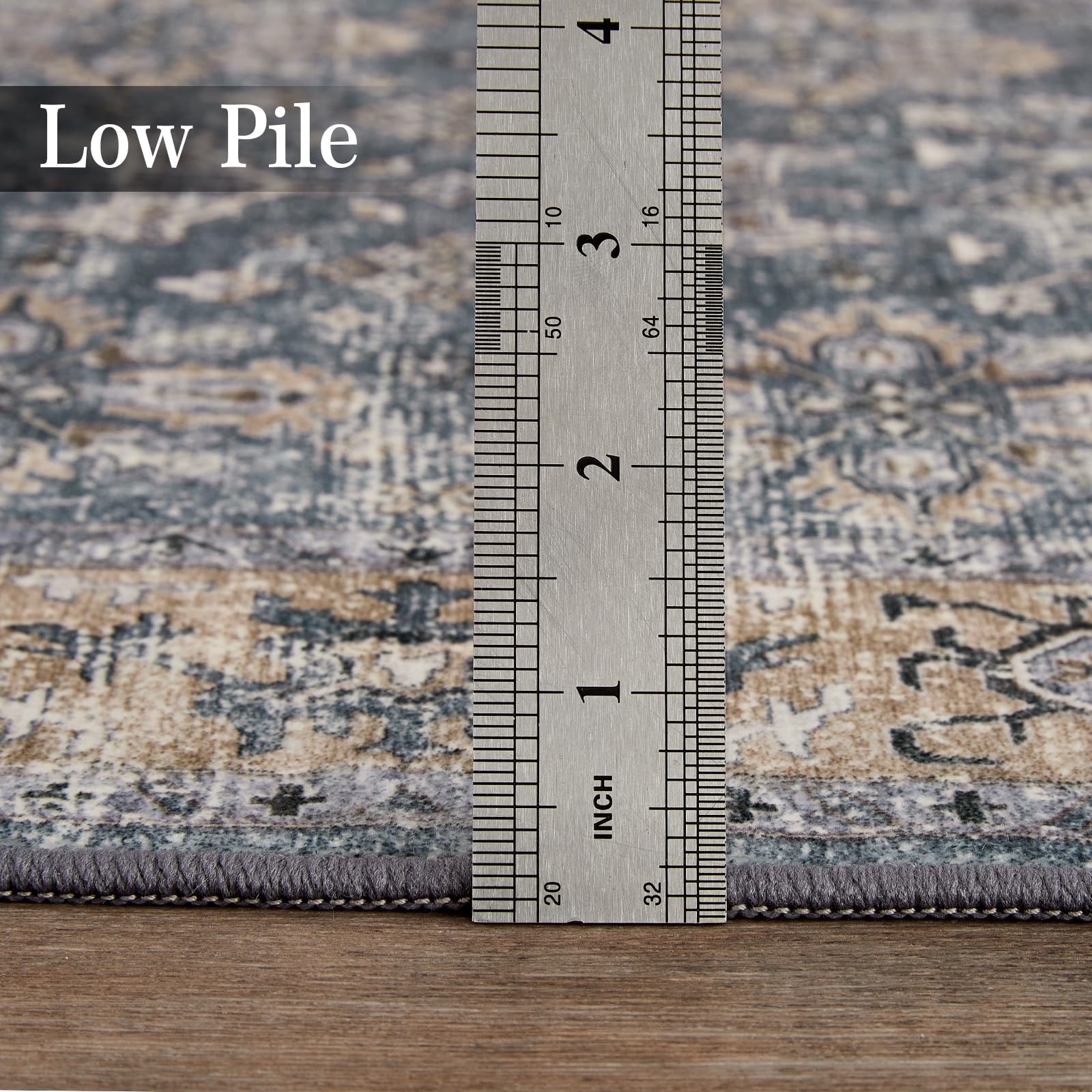 Tappeto lavabile Garvee in morbido cashmere e cotone, stampa boho vintage, soggiorno, camera da letto, 120x170 cm