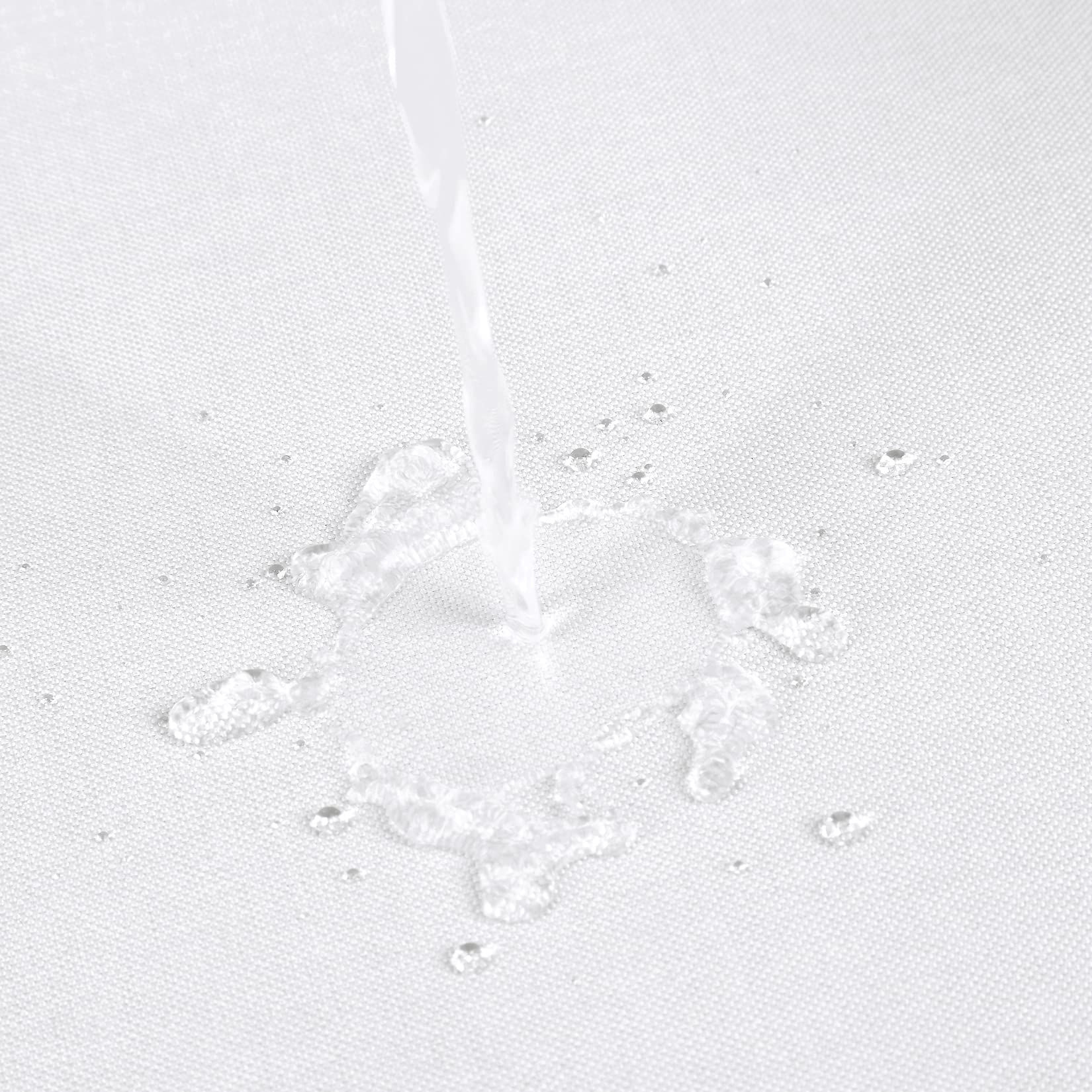 Garvee Schwerer Flachs-Leinen-Duschvorhang 240GSM, Wasserabweisend, Hotelstil, Polyester, Dunkelgrau, 152x200 cm