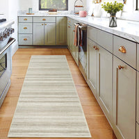 Tappeto Garvee 80x150cm antiscivolo lavabile beige per corridoio cucina camera da letto soggiorno